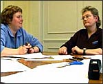 photo of Gill Thomas with Beverley Ashill