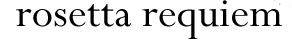 rosetta requiem logo